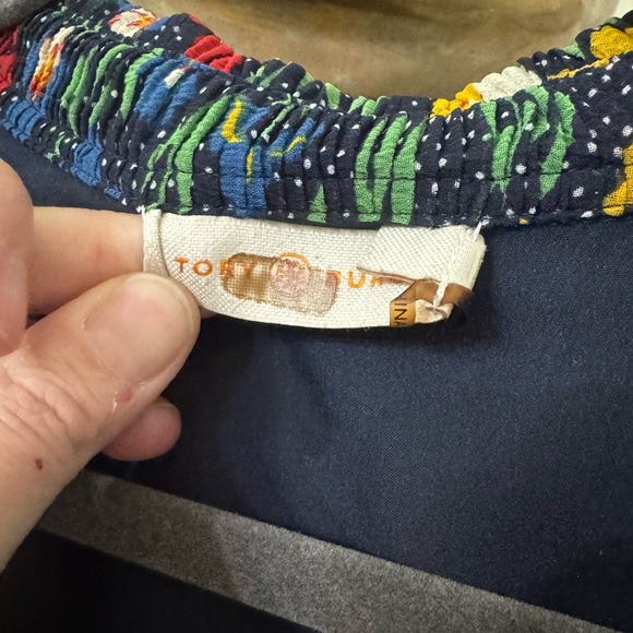 Tory Burch Navy Floral Dress - Picture 4 of 6